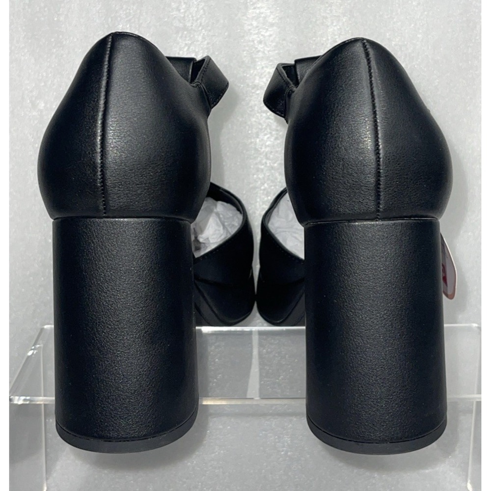 POP Worthy Black Mary Jane Chunky Platform Heeled Retro Shoe Women's Size 11 NEW - Picture 9 of 16